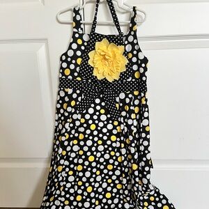 girls floral dress with matching bag